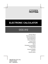 Citizen CCC312 User manual