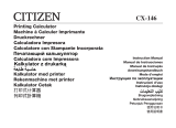 Citizen CX-146 User manual