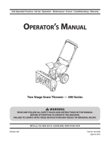 MTD 300 Series User manual