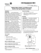 Johnson Controls M9116 Series Installation Instructions Manual