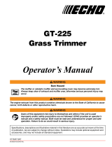 Echo GT-225 User manual