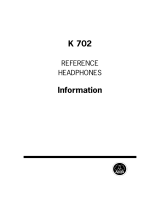 AKG K 702 Owner's manual