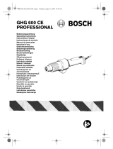 Bosch GHG 600 CE Owner's manual