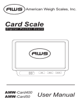 American Weigh Scales AMW-Card400 User manual
