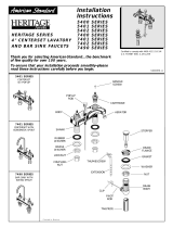 American Standard 4" Centerset Lavatory and Bar Sink Faucets 5400 Series Installation guide