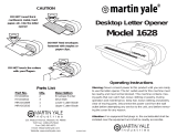 Martin Yale 1628 Operating instructions