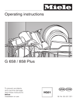 Miele G858 Owner's manual