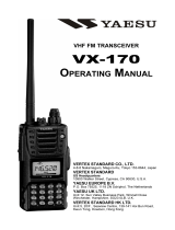 YAESU VX-170 User manual