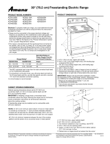 Amana ACR4503SEW Dimension Manual