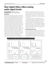 Texas Instruments How digital filters affect analog audio signal levels Application Note