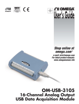 Omega OM-USB-3105 Owner's manual