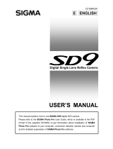 Sigma SD 9 User manual