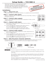 Extron electronic YCS SW2 A User manual
