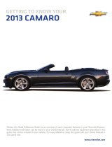 Chevrolet Camaro 2013 Quick Reference Manual