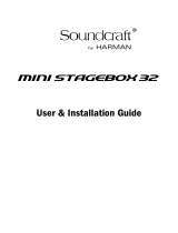 SoundCraft Mini Stagebox 32R/16R Owner's manual