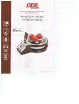 ADE Joy KE999 User manual