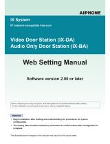 Aiphone IX-DA, IX-BA Install Manual