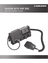 COBHAM Sailor 6215 VHF DSC User and Installation Manual