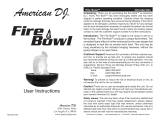 American DJ Fire Bowl User manual