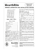 HearthRite HearthRite Infrared Heater (HR06, 10) Propane Owner's manual