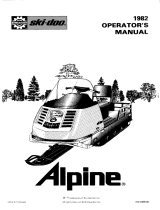 BOMBARDIER ski-doo Alpine 640 ER 1982 User manual