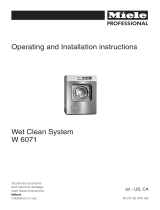 Miele W6071 Owner's manual