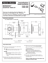 American Standard T430.430.002 Installation guide