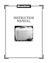 Breadman TR845 User manual