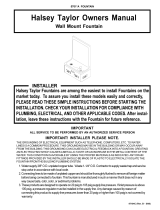 Halsey Taylor 5701.A Owner's manual