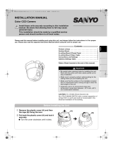 Sanyo VCC-9800P Installation guide