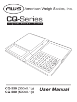 American Weigh Scales CQ-350 User manual