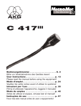 AKG C 417 III Owner's manual