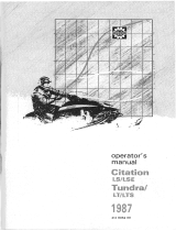 BOMBARDIER 1987 Tundra LTS User manual