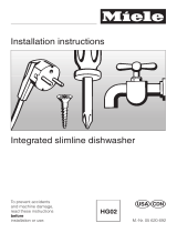 Miele G 800 Series Installation Instructions Manual