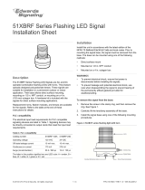 EDWARDS 51XBRF Series Flashing LED Signal Installation guide