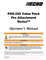 Echo Pro Attachment PAS-225 User manual