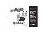 Uniden WDECT 2355 Quick start guide