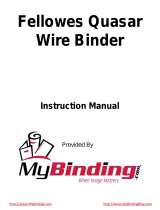 MyBinding Fellowes Quasar Wire User manual