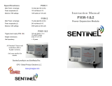 Sentinel PXM-1 User manual