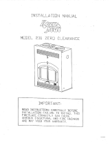 kozy heat 231ZC Owner's manual