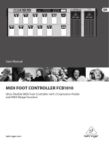 Behringer MIDI FOOT CONTROLLER FCB1010 User manual
