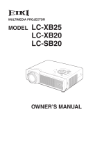 Eiki LC-XB20 User manual