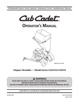 Cub Cadet CS 2210 User manual