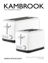 Kambrook 2 Slice wide slot toaster User manual