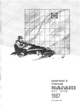 BOMBARDIER Sacari 377E 1987 User manual