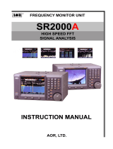 AOR SR2000A Owner's manual