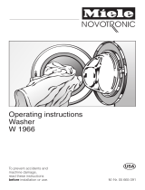 Miele W1966 Owner's manual