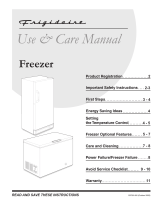 Frigidaire Freezer User manual