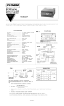 Omega DP18-DV6 Owner's manual