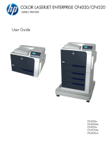 HP (Hewlett-Packard) Color LaserJet Enterprise CP4525 Printer series User manual